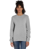 5286 Hanes® Heavyweight Long Sleeve T-shirt in Oxford grey