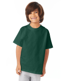 5450 Hanes Authentic Tagless Youth T-shirt in Deep forest
