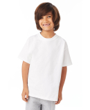 5450 Hanes Authentic Tagless Youth T-shirt in White