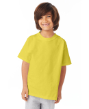 5450 Hanes Authentic Tagless Youth T-shirt in Yellow