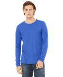 BELLA+CANVAS 3501 Long Sleeve T-Shirt in True royal triblend