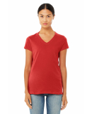 BELLA 6005 Womens V-Neck T-shirt in Red
