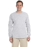 2400 Gildan Ultra Cotton Long Sleeve T Shirt in Ash