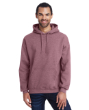 18500 Gildan Heavyweight Blend Hooded Sweatshirt in Heather dark maroon