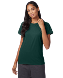 Hanes Ladies Nano T Cotton T Shirt SL04 in Deep forest