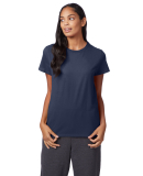 Hanes Ladies Nano T Cotton T Shirt SL04 in Navy