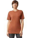 American Apparel TR401 Unisex Tri-Blend Track Tee in Tri-rust