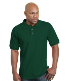 1000 Bayside Adult Cotton Pique Polo in Forest green