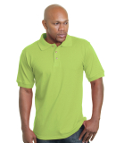 1000 Bayside Adult Cotton Pique Polo in Lime green