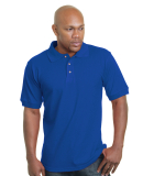 1000 Bayside Adult Cotton Pique Polo in Royal blue