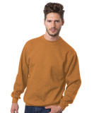 1102 Bayside Fleece Crew Neck Pullover S - 5XL  in Caramel brown