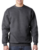 1102 Bayside Fleece Crew Neck Pullover S - 5XL  in Charcoal heather
