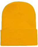 1501 Yupoong Heavyweight Cuffed Knit Cap in Gold