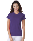 3325 Bayside Ladies' Short-Sleeve Tee in Purple