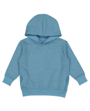 3326 Rabbit Skins Toddler Hooded Sweatshirt with P in Bermuda blackout