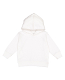 3326 Rabbit Skins Toddler Hooded Sweatshirt with P in White