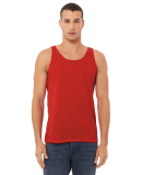 BELLA+CANVAS 3480 Unisex Cotton Tank Top in Red