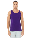 BELLA+CANVAS 3480 Unisex Cotton Tank Top in Team purple