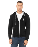 BELLA+CANVAS 3739 Unisex Poly-Cotton Fleece Hoodie in Black