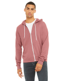 BELLA+CANVAS 3739 Unisex Poly-Cotton Fleece Hoodie in Mauve