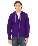 BELLA+CANVAS 3739 Unisex Poly-Cotton Fleece Hoodie in Team purple