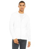 BELLA+CANVAS 3739 Unisex Poly-Cotton Fleece Hoodie in White