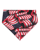 3905 Doggie Skins Bandana in Flag print