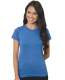 4990 Bayside Ladies' Fashion Jersey Tee in Heather royal