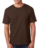 5040 Bayside Adult Short-Sleeve Cotton Tee in Chocolate