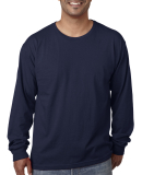 5060 Bayside Adult Long-Sleeve Cotton Tee in Navy