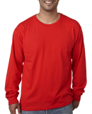 5060 Bayside Adult Long-Sleeve Cotton Tee in Red