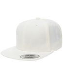 6089M Yupoong Classic Snapback Cap GREEN Under Bil in Natural