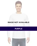 6100 Bayside Adult Long-Sleeve Cotton Tee Purple
