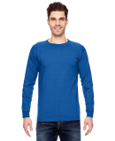 6100 Bayside Adult Long-Sleeve Cotton Tee in Royal blue