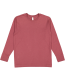 6201 LA T Youth Fine Jersey Long Sleeve T-Shirt in Rouge
