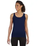 64200L Gildan Junior Fit Softstyle Tank Top in Navy