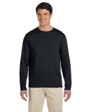 64400 Gildan Adult Softstyle Long-Sleeve T-Shirt in Black