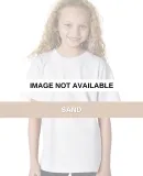B4100 Bayside Youth Short-Sleeve Cotton Tee Sand