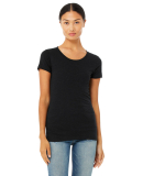 BELLA 8413 Womens Tri-blend T-shirt in Black heather triblend