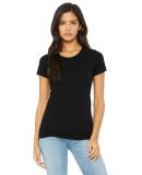 BELLA 8413 Womens Tri-blend T-shirt in Solid black triblend