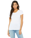 BELLA 8413 Womens Tri-blend T-shirt in Solid white triblend