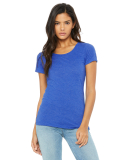 BELLA 8413 Womens Tri-blend T-shirt in True royal triblend