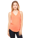 BELLA 8805 Womens Flowy Tank Top in Coral