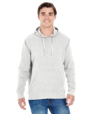 J8871 J-America Adult Tri-Blend Hooded Fleece in Antique white triblend