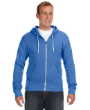 J8872 J-America Adult Tri-Blend Full-Zip Hooded Fl in Cool royal triblend