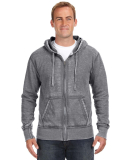 J8916 J-America Adult Vintage Zen Full-Zip Hooded  in Dark smoke