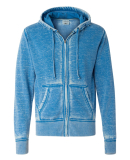 J8916 J-America Adult Vintage Zen Full-Zip Hooded  in Royal
