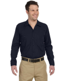 LL535 Dickies Men's Long-Sleeve Industrial Poplin  in Dark navy