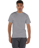 T425 Champion Adult Short-Sleeve T-Shirt T525C in Stone grey
