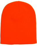 Y1500 Yupoong Heavyweight Knit Cap in Blaze orange